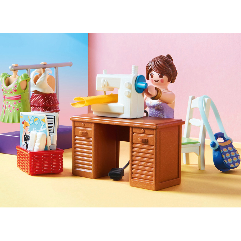 Playmobil Bedroom with Sewing Corner Playset 67 Piece Image 7