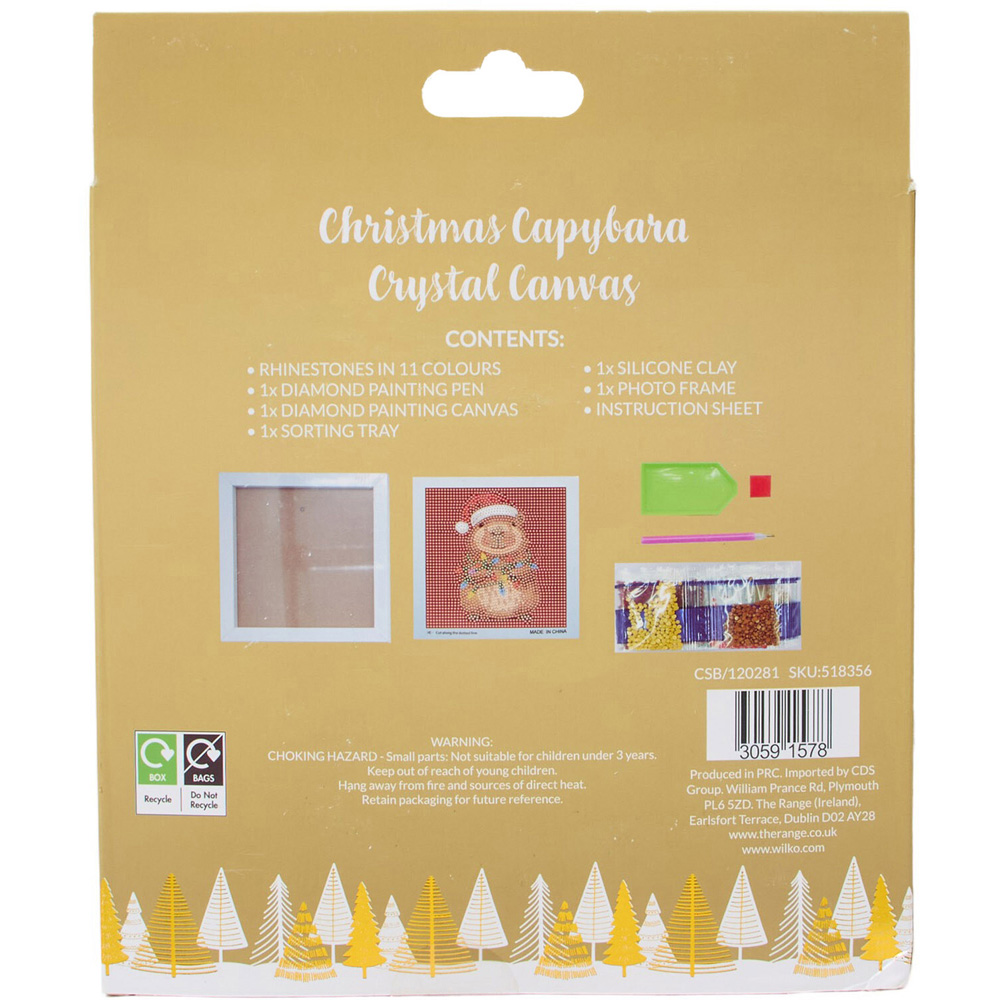 Christmas Capybara Crystal Canvas Kit Image 6