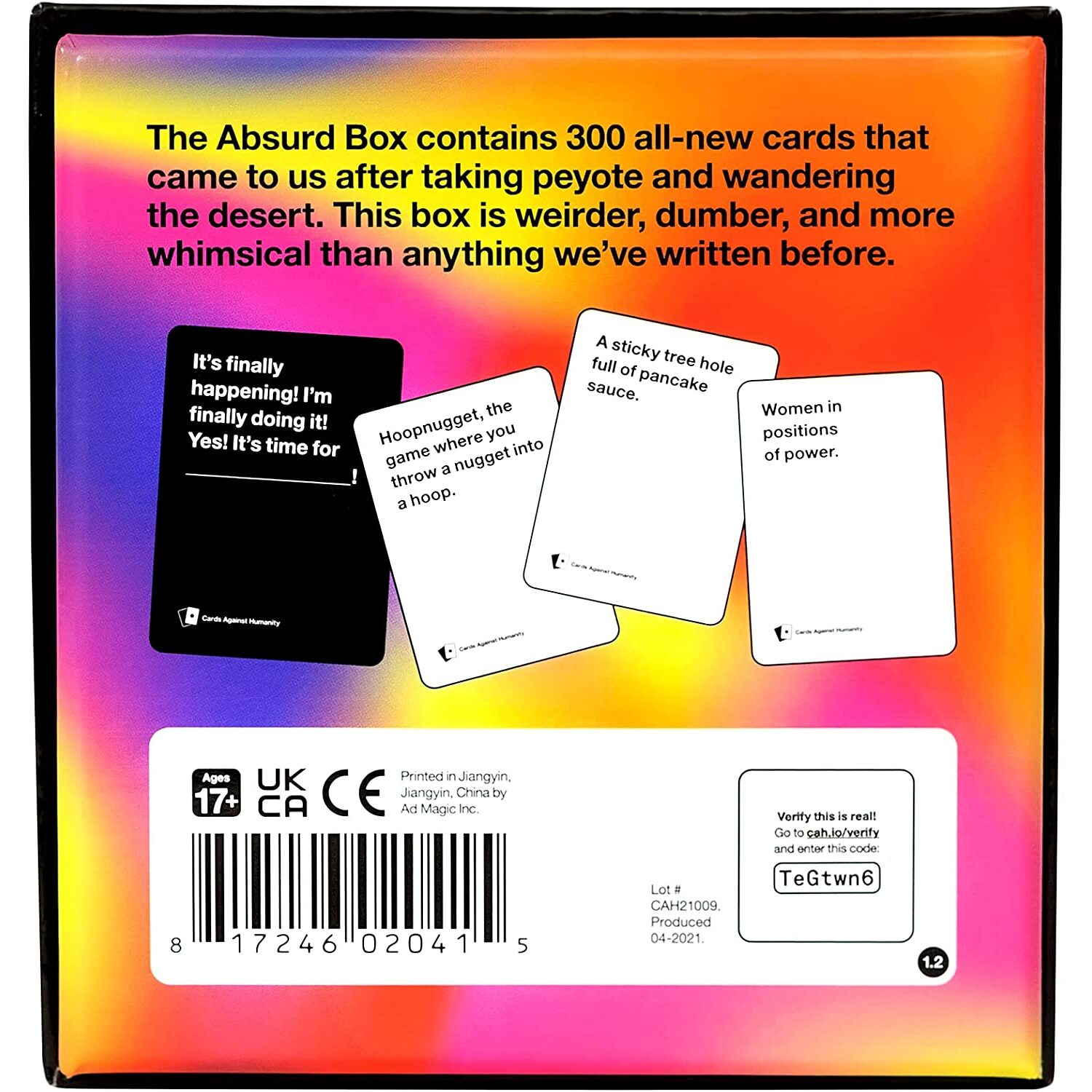 Cards Against Humanity Absurd Expansion Pack Black Image 5