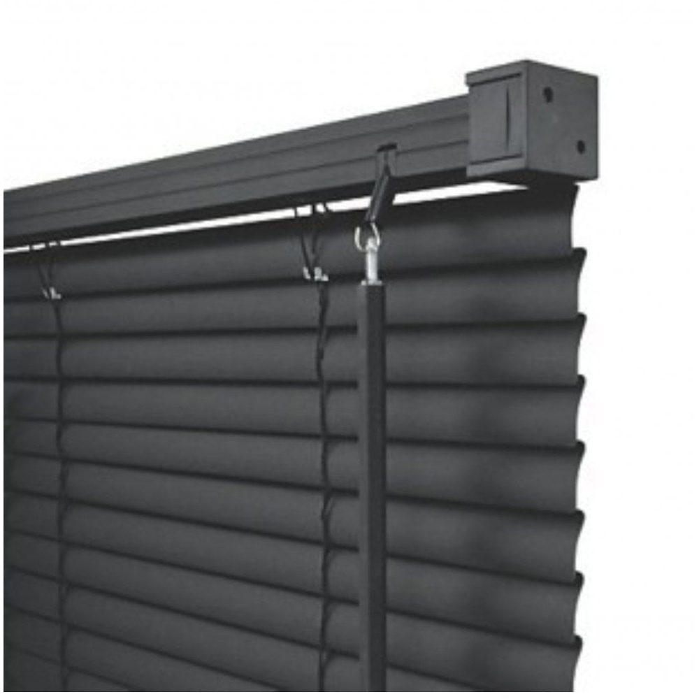 New Edge Blinds PVC Venetian Blind Black 75cm Image 4