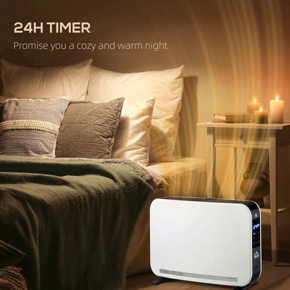 HOMCOM White Portable Convector Heater 2180W Image 7