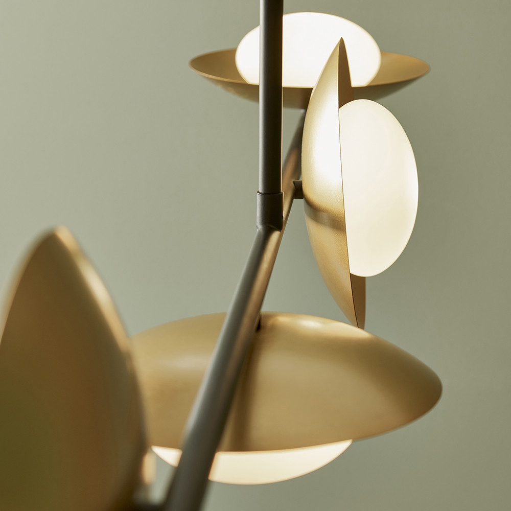 Merano Tivoli Gold and Dark Bronze 4 Light Ceiling Light Image 6