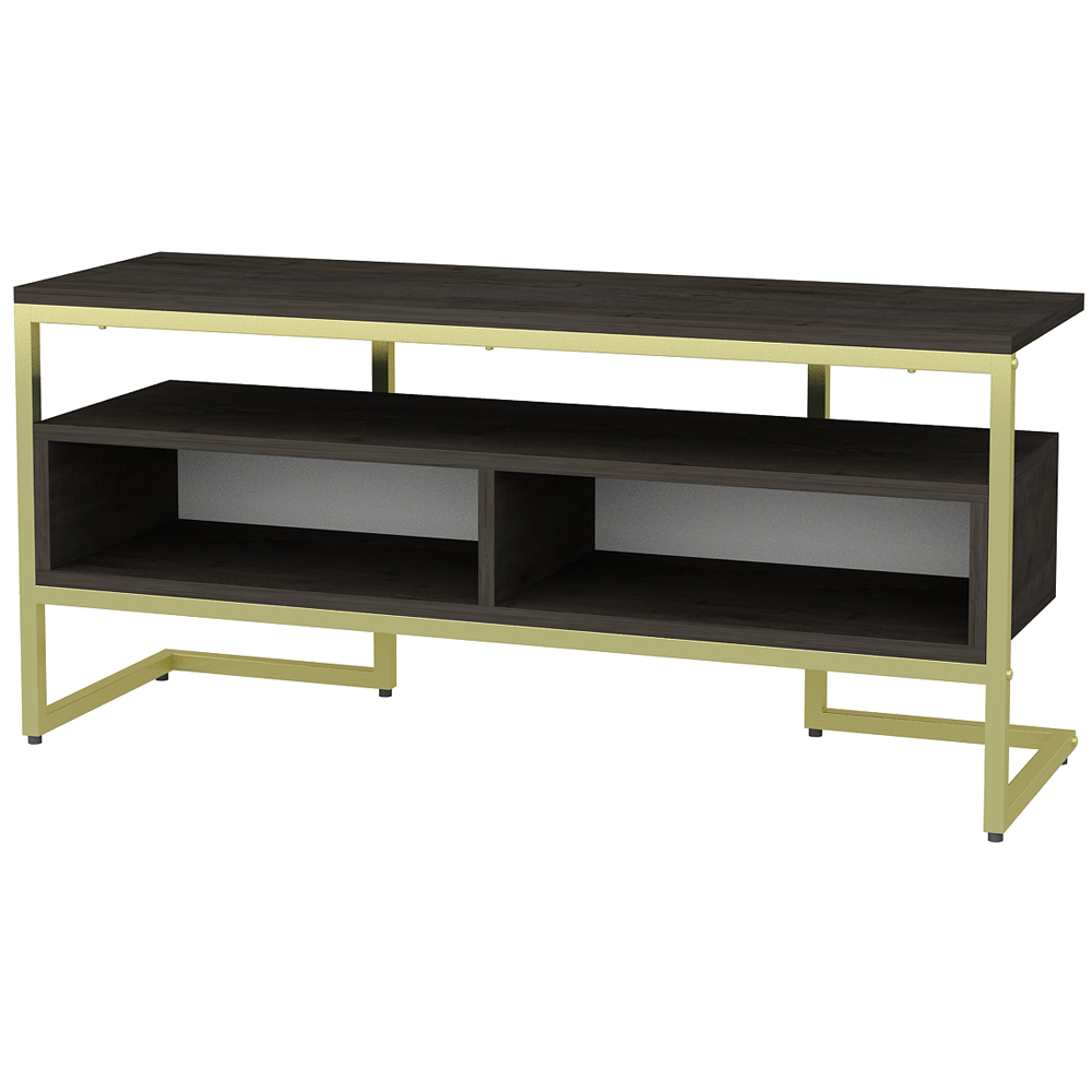 Decorotika Merrion 3 Shelf Gold Wenge TV Stand for 50 inch TV Image 3