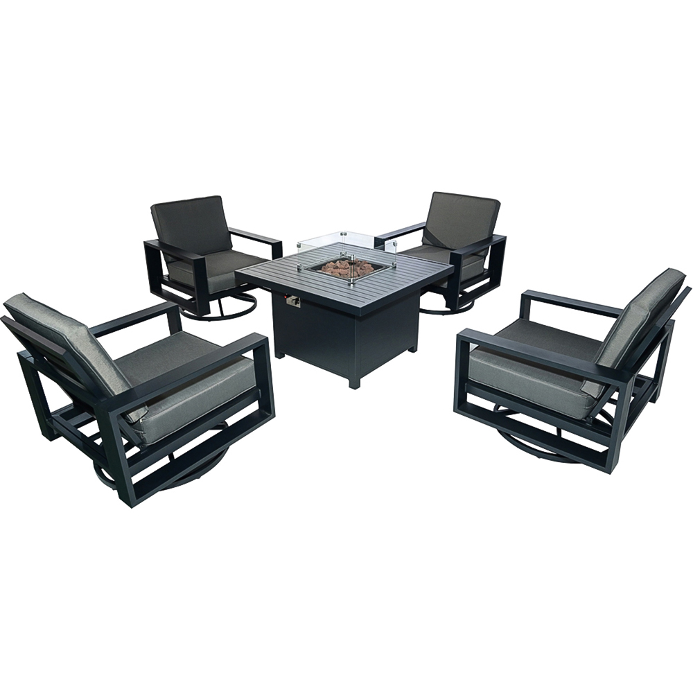 Furniture One 6 Seater Aluminium Garden Dining Set Image 4
