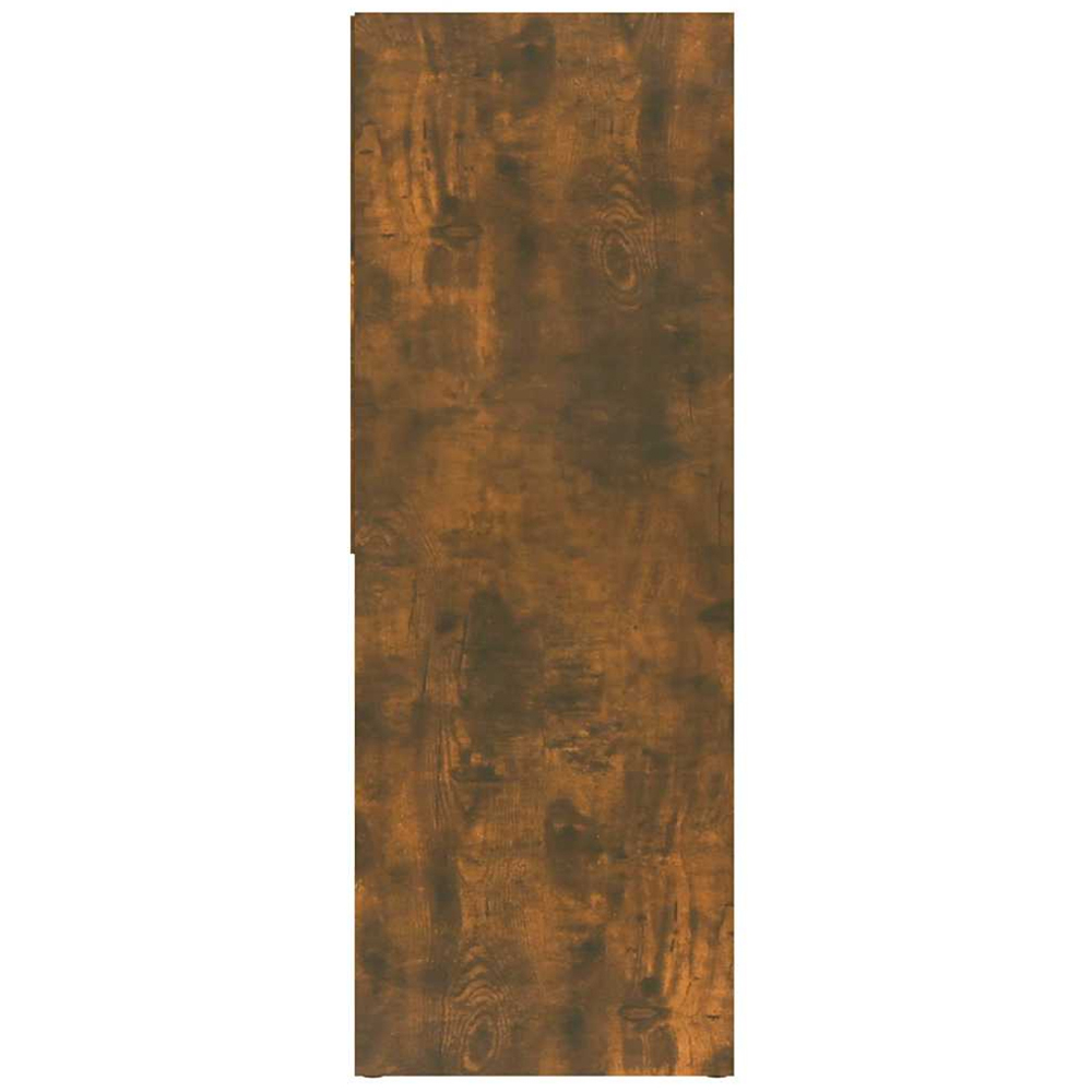 vidaXL 8 Shelf Smoked Oak Bookcase Image 8