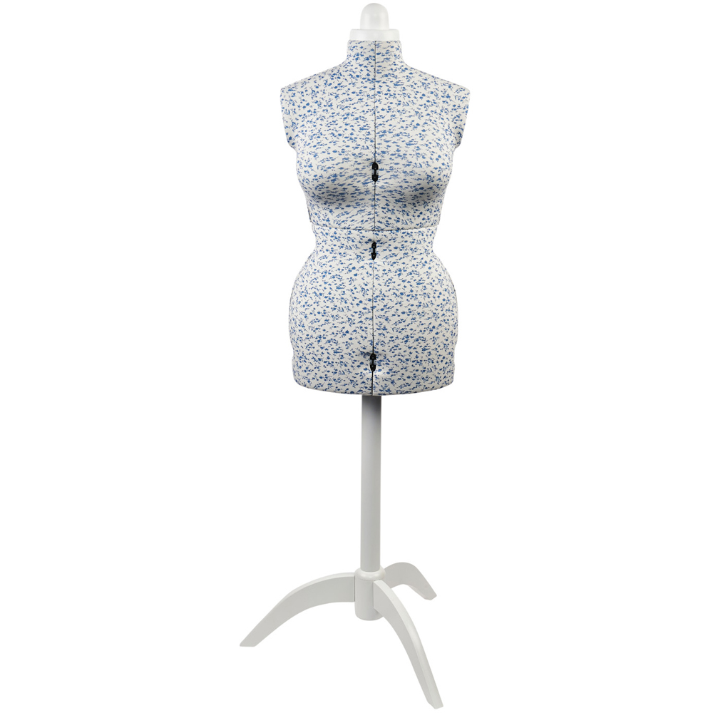 Sewing Online 5915B Ditsy Blue Adjustable 8-Part Dressmakers Dummy with Hem Marker Medium Image 2