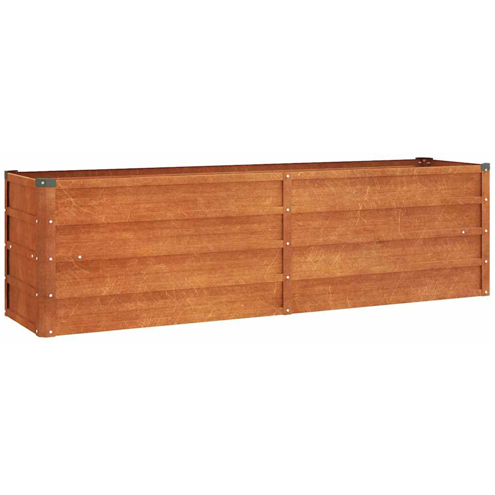 vidaXL Brown Corten Steel Raised Garden Bed 45 x 160 x 40cm Image 2