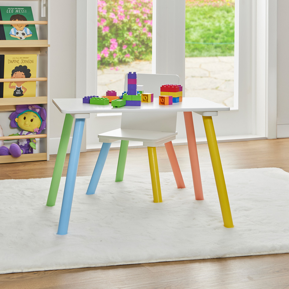 Liberty House Toys Kids Rainbow Table and Chair Set Image 7
