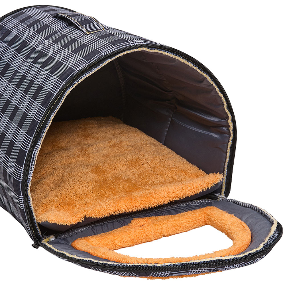 H&O Direct 27 x 35cm Semi-Enclosed Cat Bed with Removable Mat and Zippered Cover Image 4