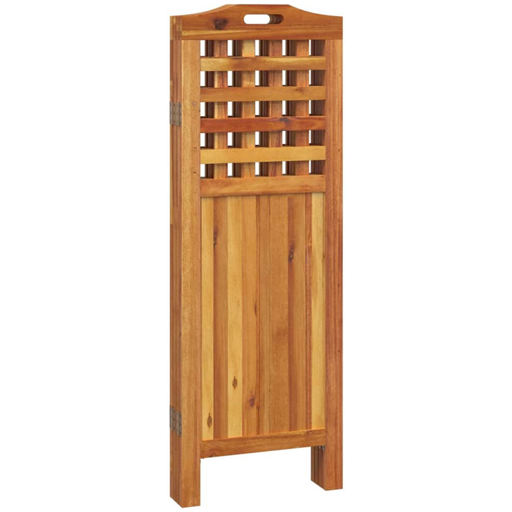 vidaXL 4 Panel Brown Acacia Wood Room Divider 115 x 2 x 162cm Image 3