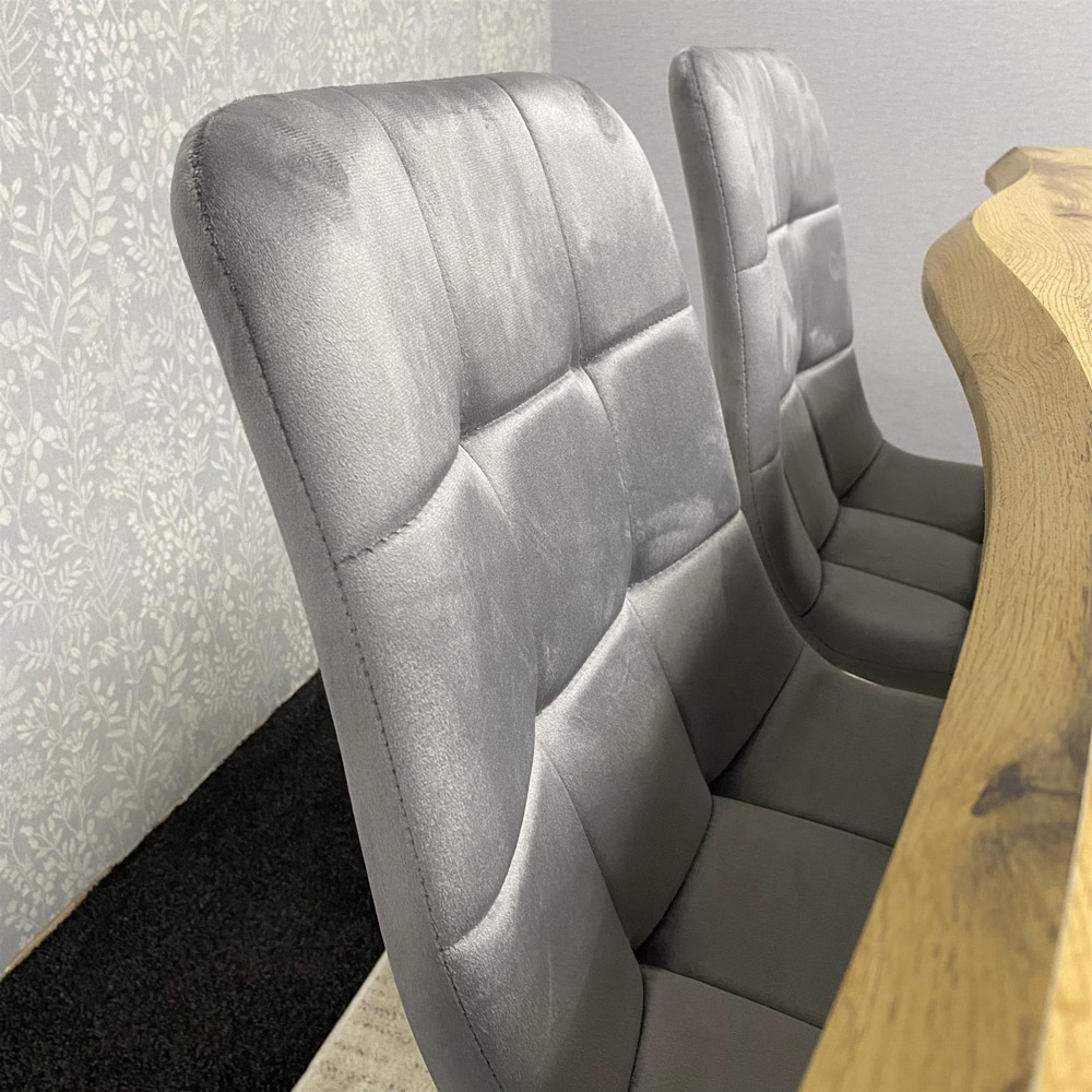 Kosy Koala 4 Seater Wooden Dining Set Grey Image 3