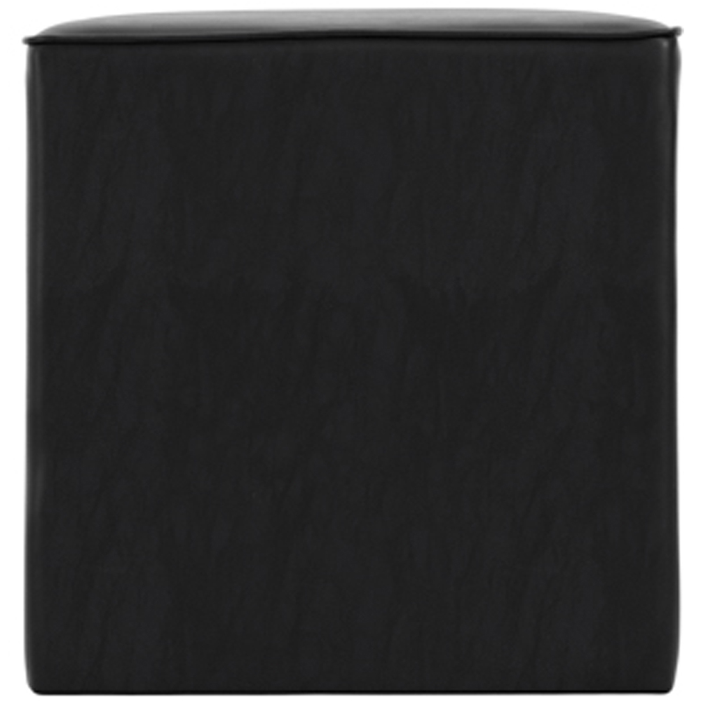Bronx Black Faux Leather Side Table Image 3