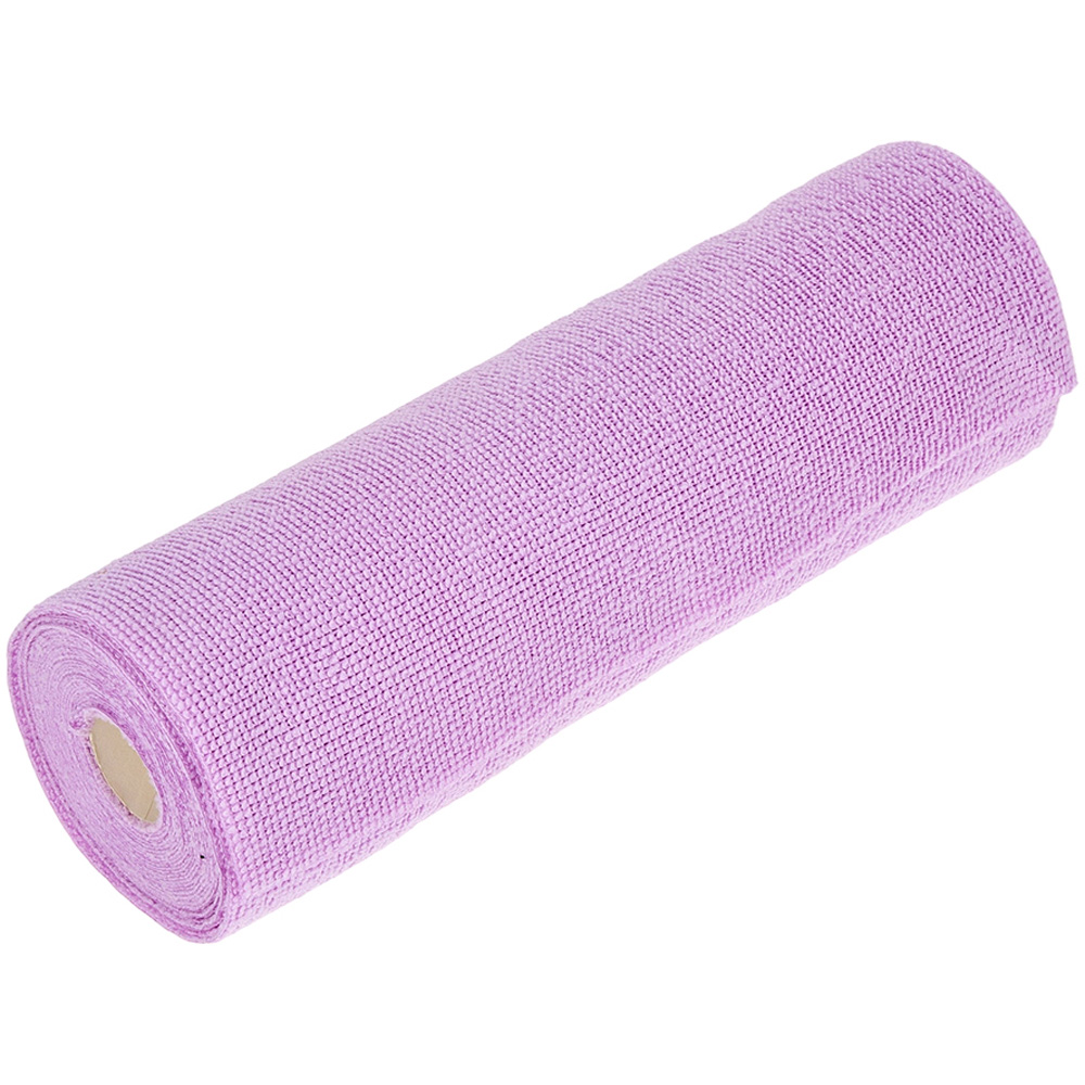 Living and Home Purple Multifunctional Reusable Microfibre Cloth Cleaning Towel 20 Pack Image 1