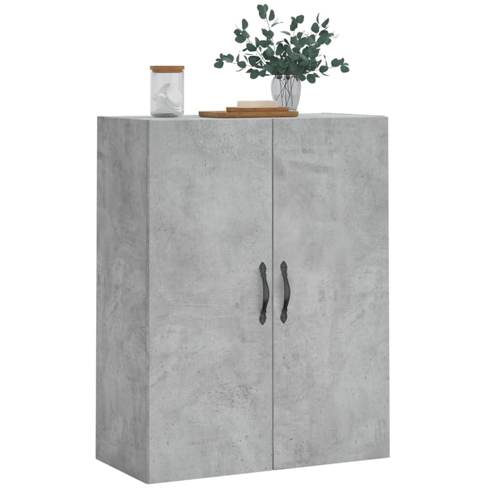 vidaXL 2 Door Concrete Grey Wall Mounted Cabinet Image 4