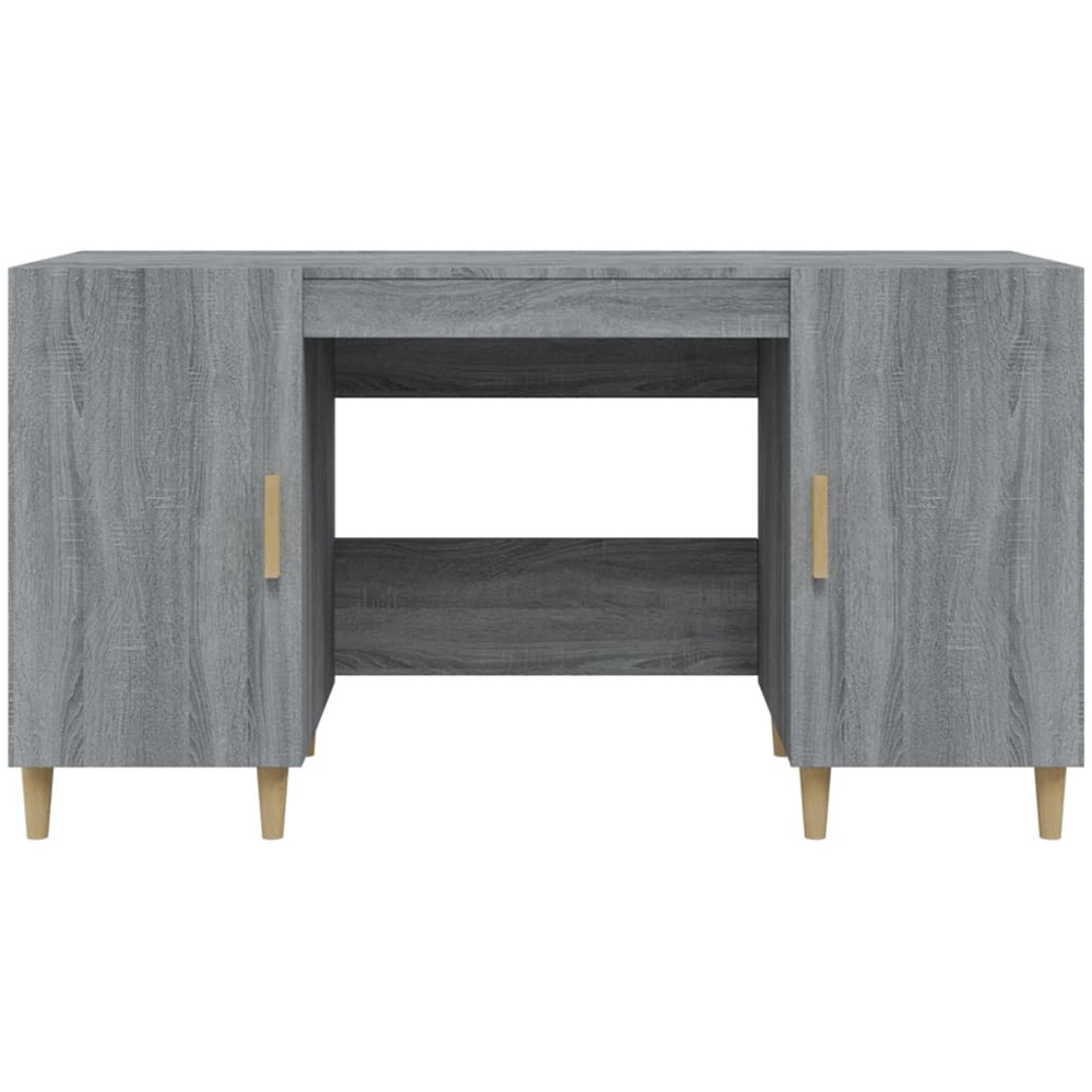 vidaXL 2 Door Computer Desk Grey Sonoma Image 5