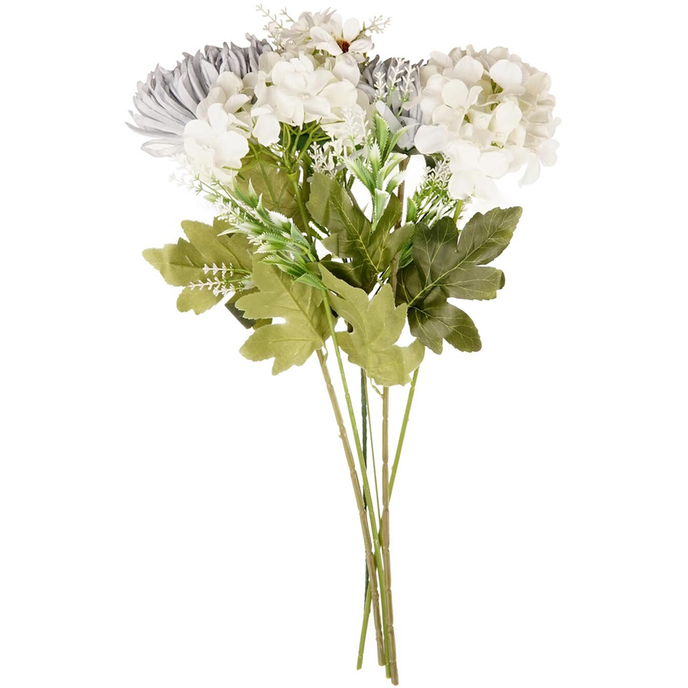Grey Double Fuji Artificial Flower Bouquet Image