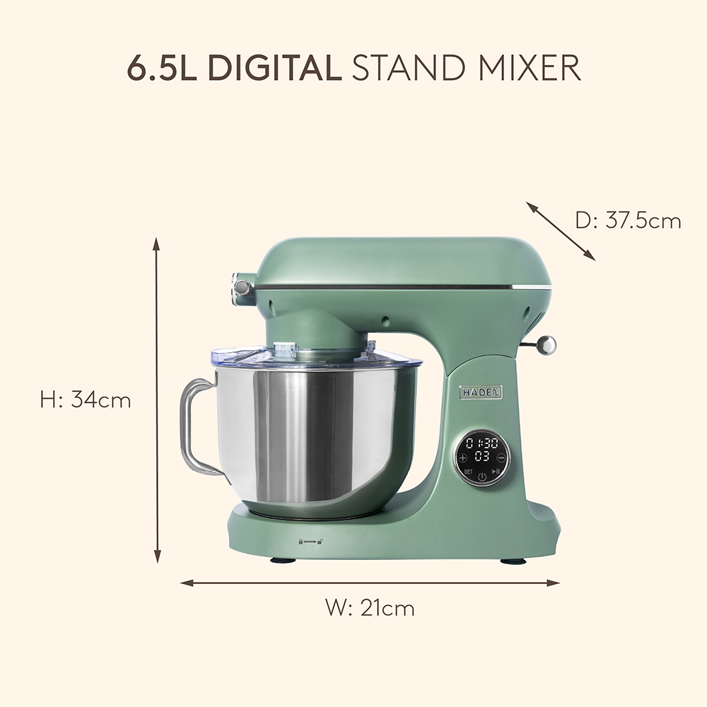 Haden 215406 Cedar Green 6 Speed 6.5L Stand Mixer Image 9