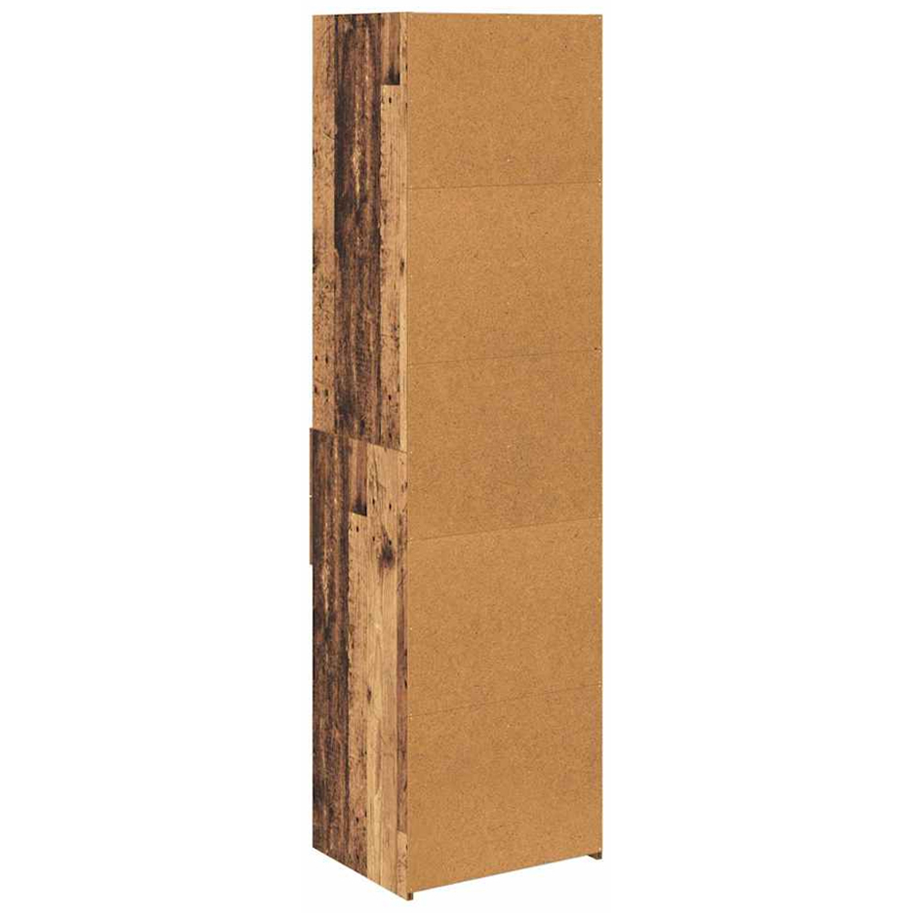 vidaXL 2 Drawer 5 Shelf Old Wood Highboard Image 7