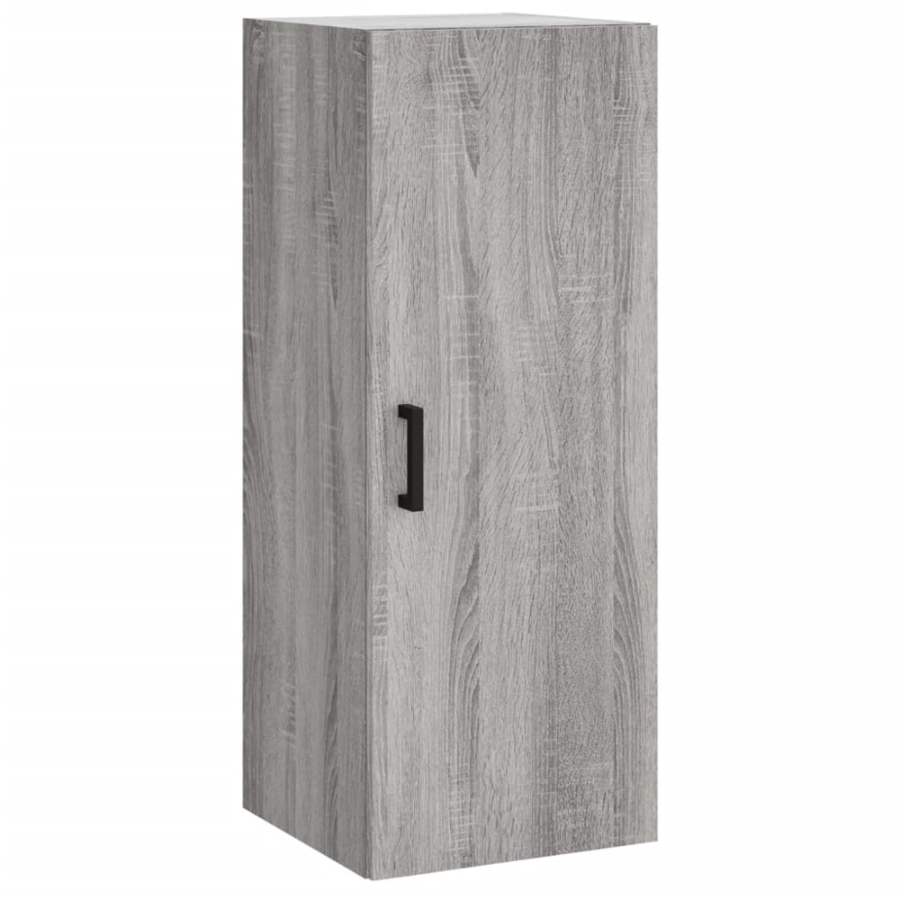 vidaXL Single Door Grey Sonoma Wall Mounted Cabinet Image 2