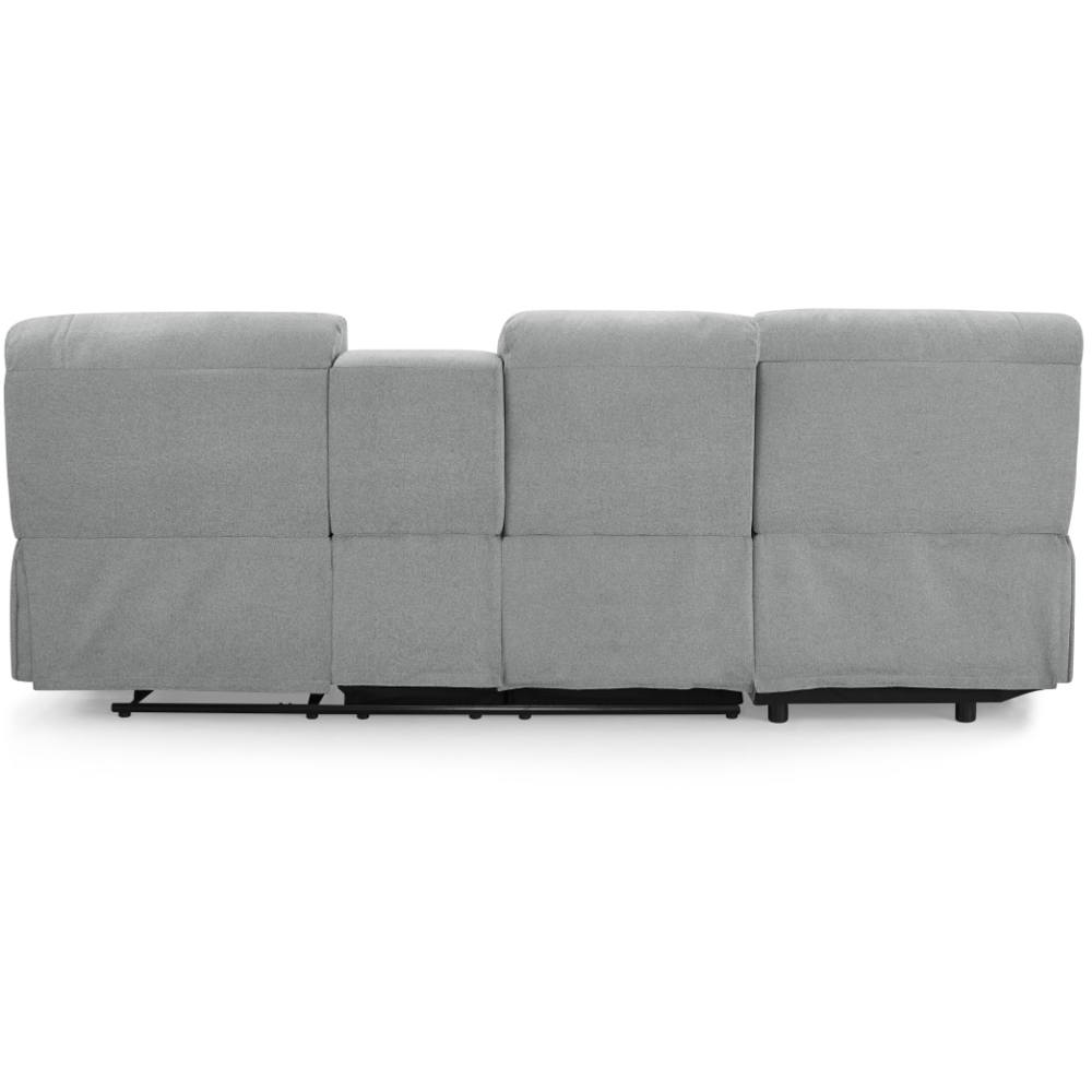 Home Detail Jacob 3 Seater Light Grey Left Hand Chaise Manual Recliner Sofa Image 5