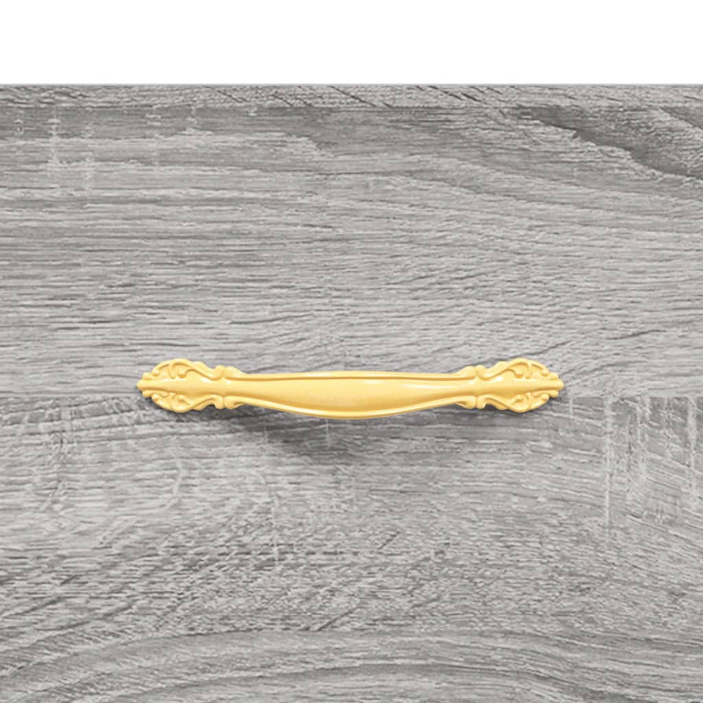 vidaXL 2 Drawer 2 Shelf Grey Sonoma TV Cabinet Image 9