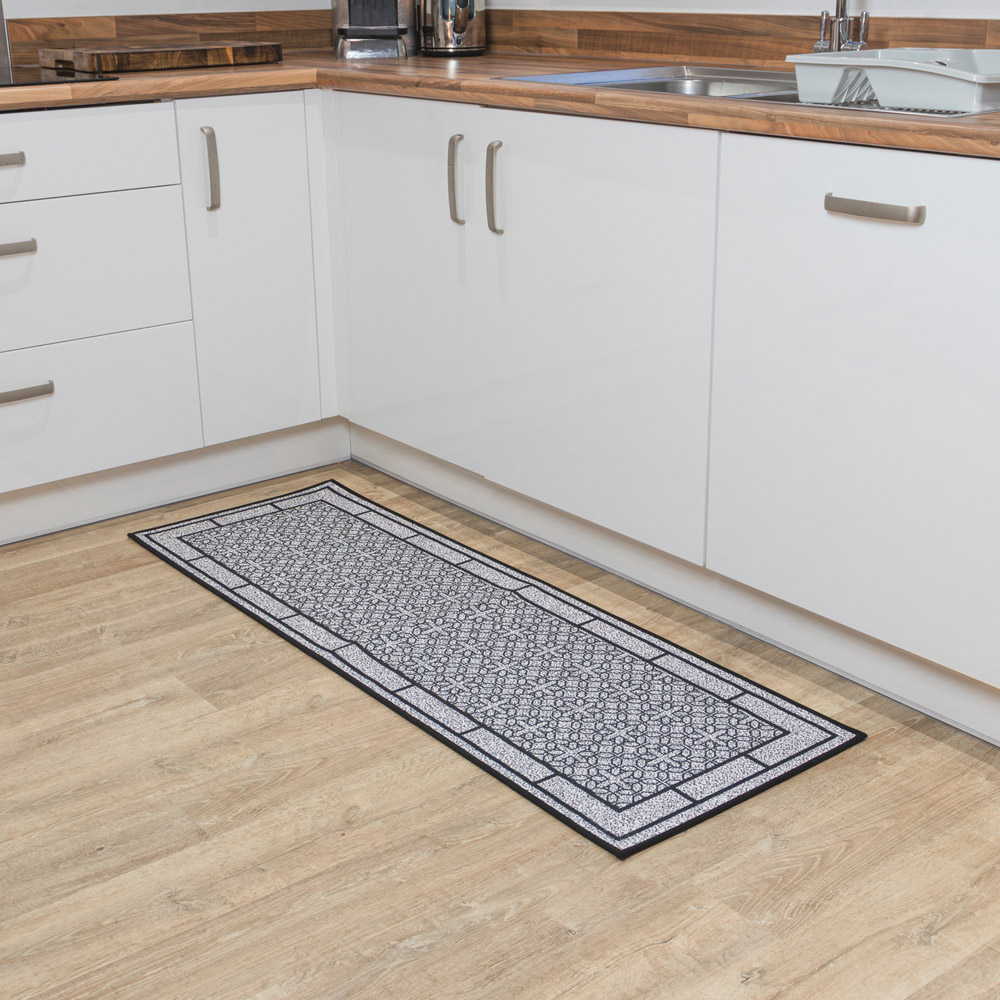 JVL Avanti Grey Rubber Backed Door Runner 50 x 150cm Image 8