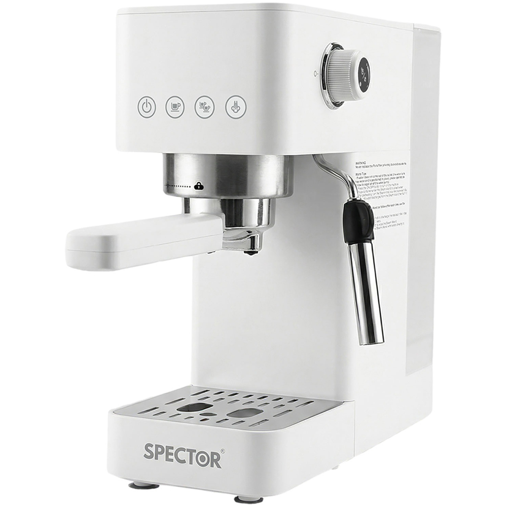 Spector COFF1006-WH-UK 20 Bar Coffee Machine Maker 1350W Image 1