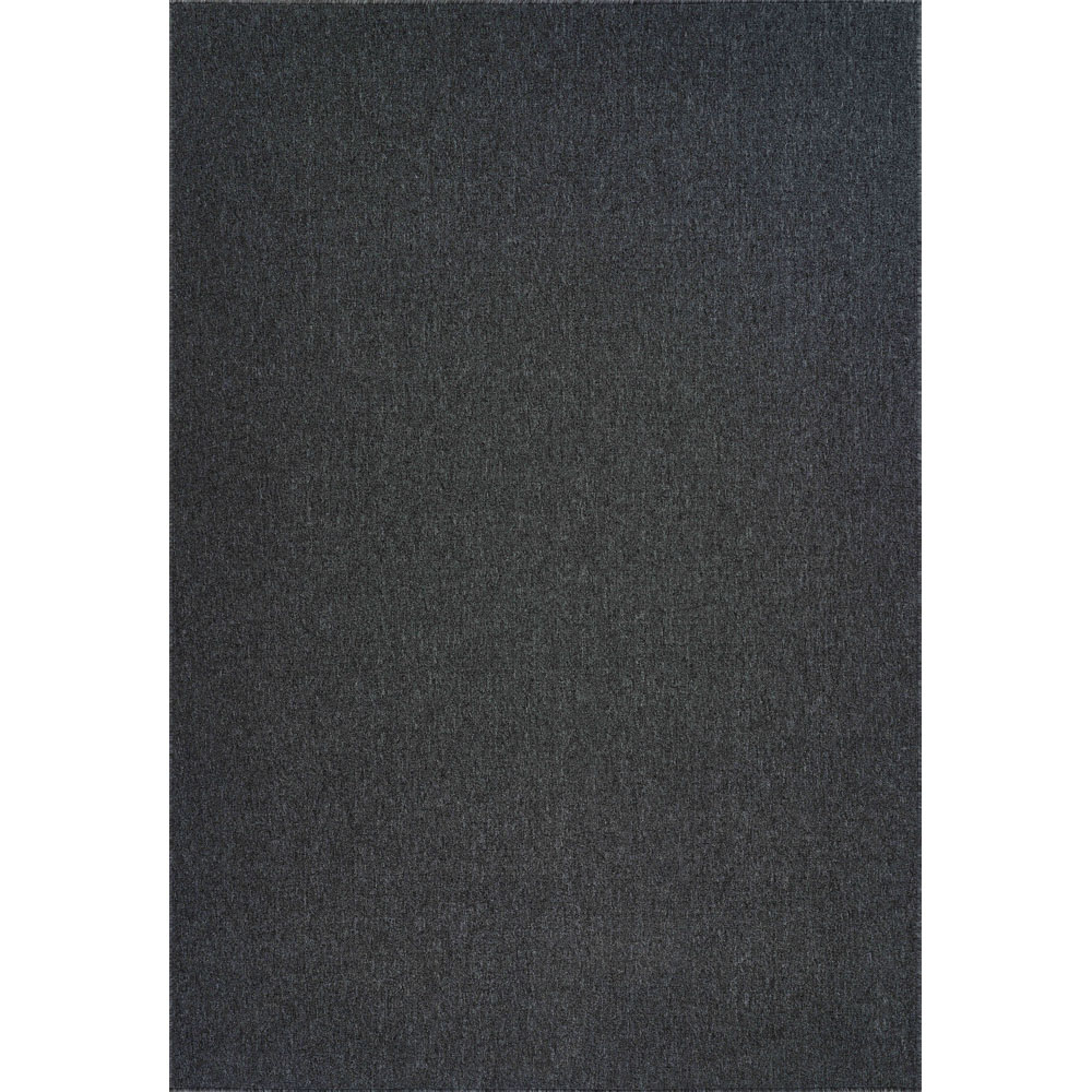 Desire Rugs Simple Dark Grey Low Pile Felt Backing Tufted Rug 110 x 60cm Image 1