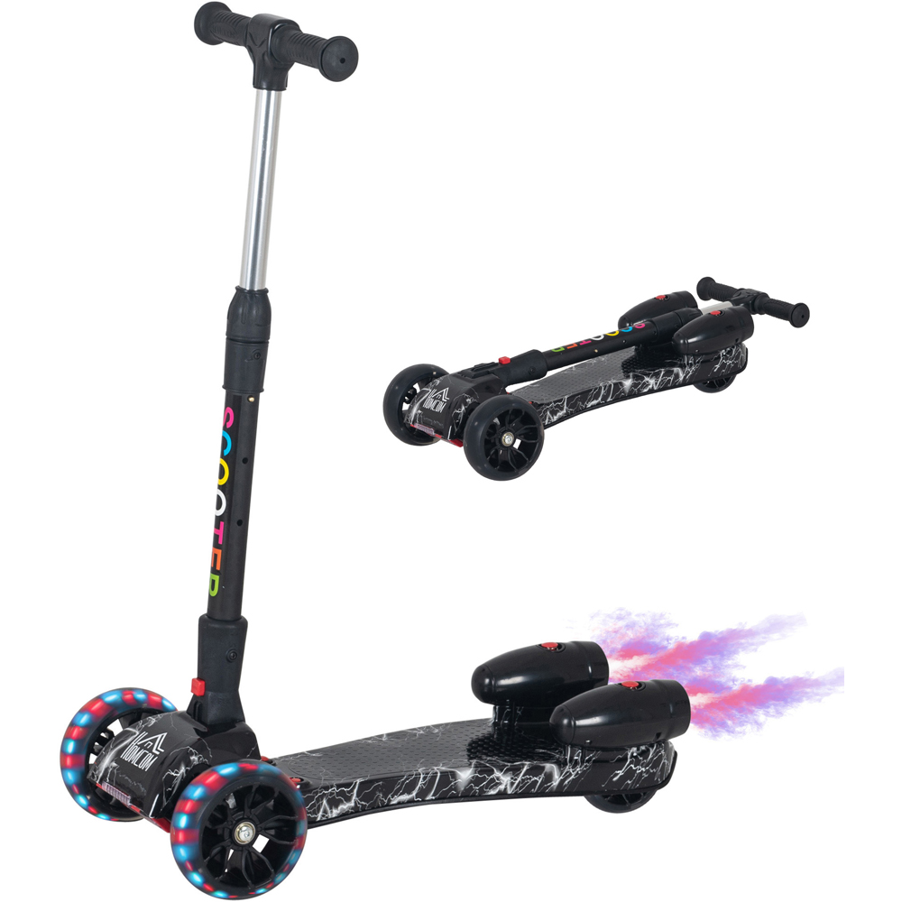 Tommy Toys Black 3 Wheel Rechargeable E Scooter Image 2