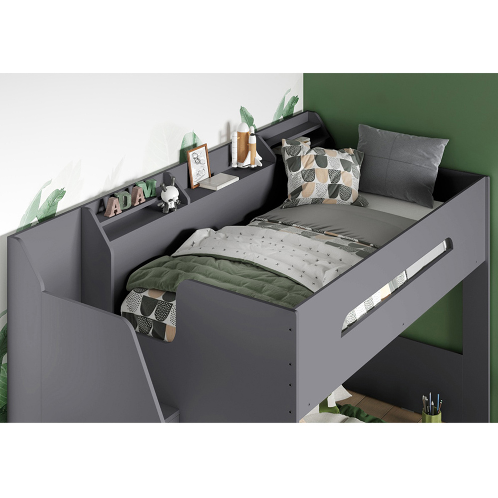 Flair Stepaside Grey L Shaped Bunk Bed Image 2
