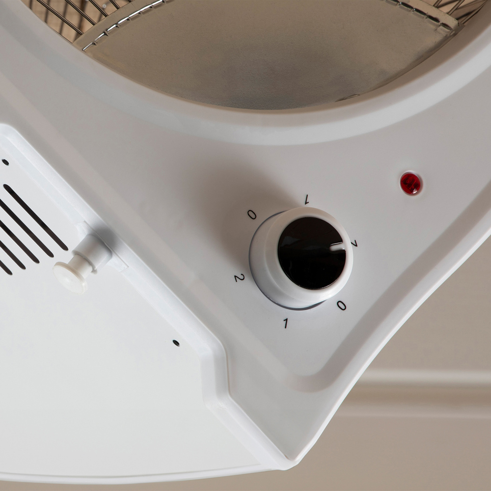 Daewoo White 2 Bar Ceramic Heater 1200W Image 4