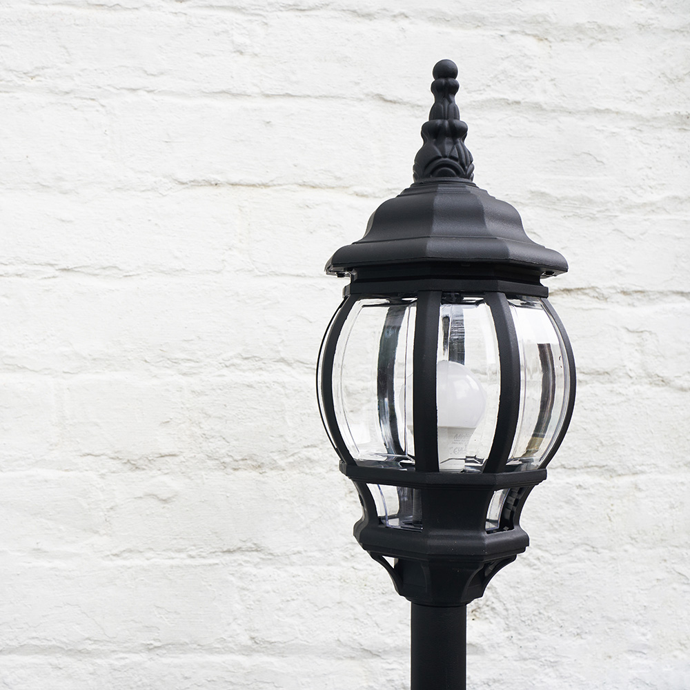 ValueLights Windsor Black Outdoor Bollard Light Image 3