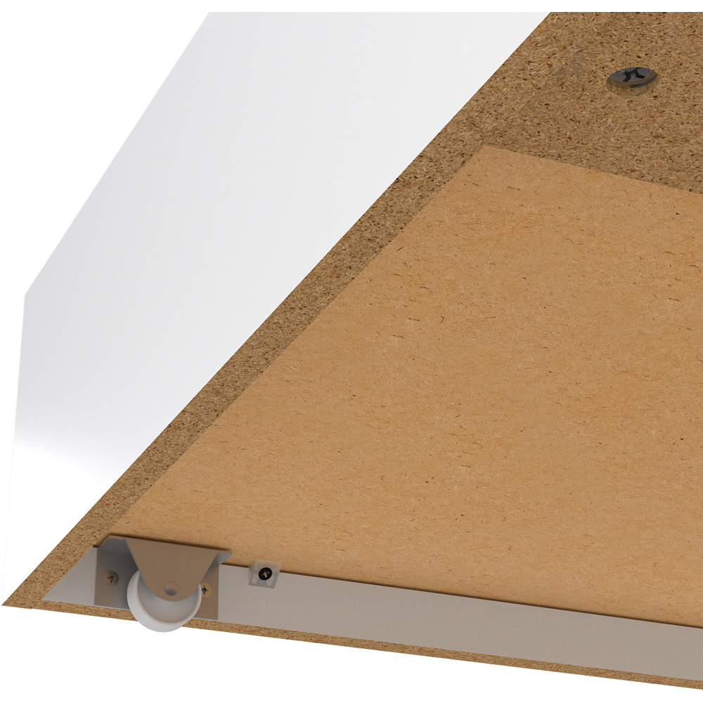 Florence White High Gloss Underbed Drawer Set of 2 Image 6