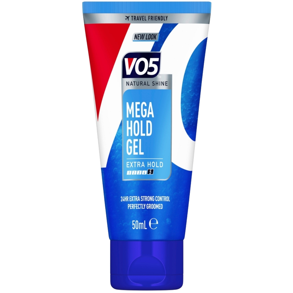 VO5 Natural Shine 72H Slick Styles Long-Lasting Weatherproof Mega Hold Hair Gel 50ml 6 Pack Image 2