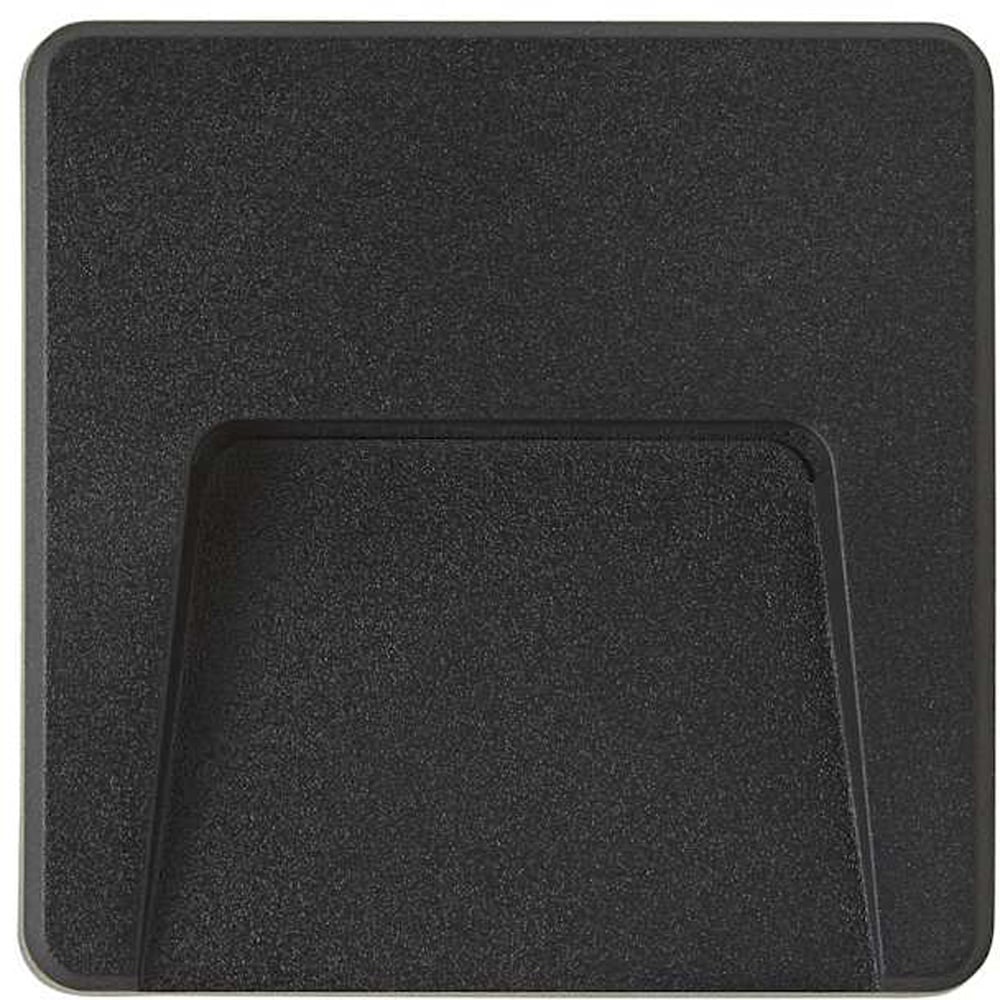 ValueLights Sam Matte Black Square LED Outdoor Wall Light Image 3