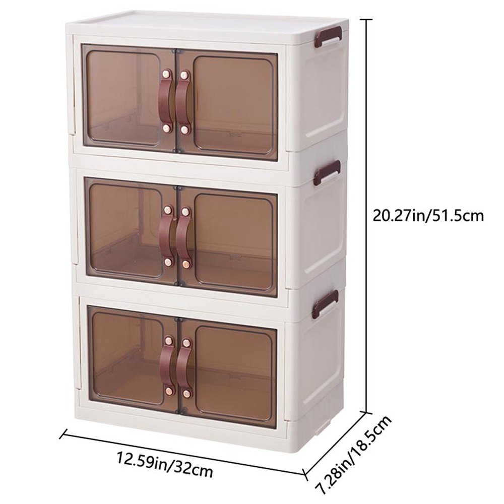 H&O Direct 6 Door Plastic Desk Organizer Storage Box Image 6