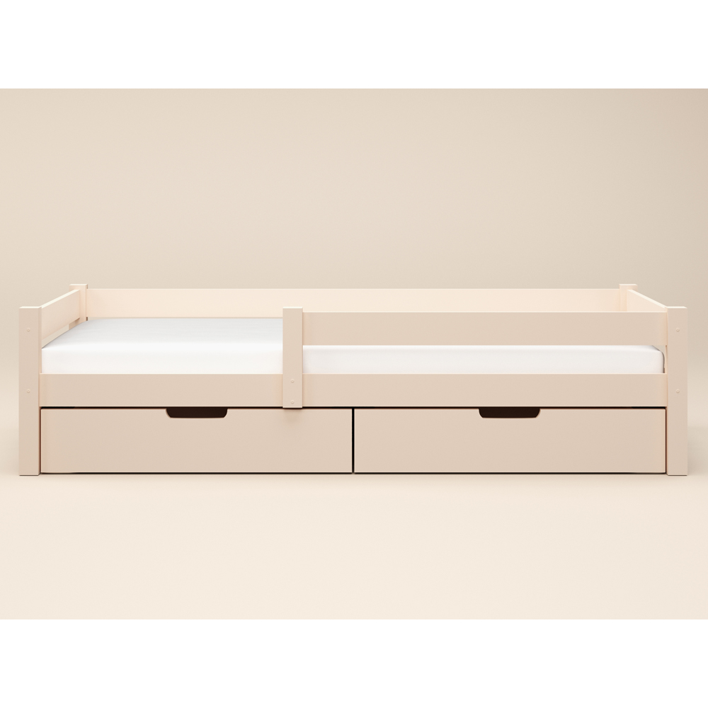 Flair Milo Single Beige Bed with Storage Image 3
