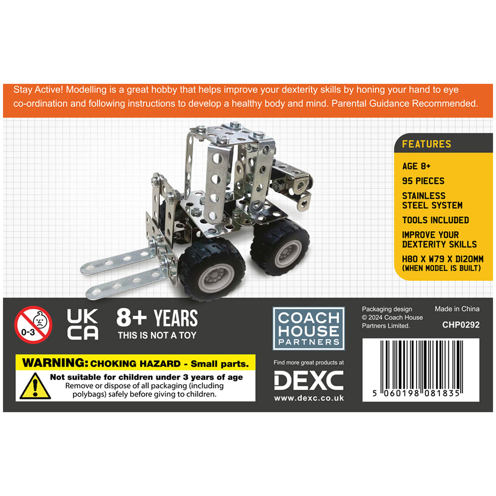DEXC Forklift Mini Builder Series Metal Construction Set Image 3