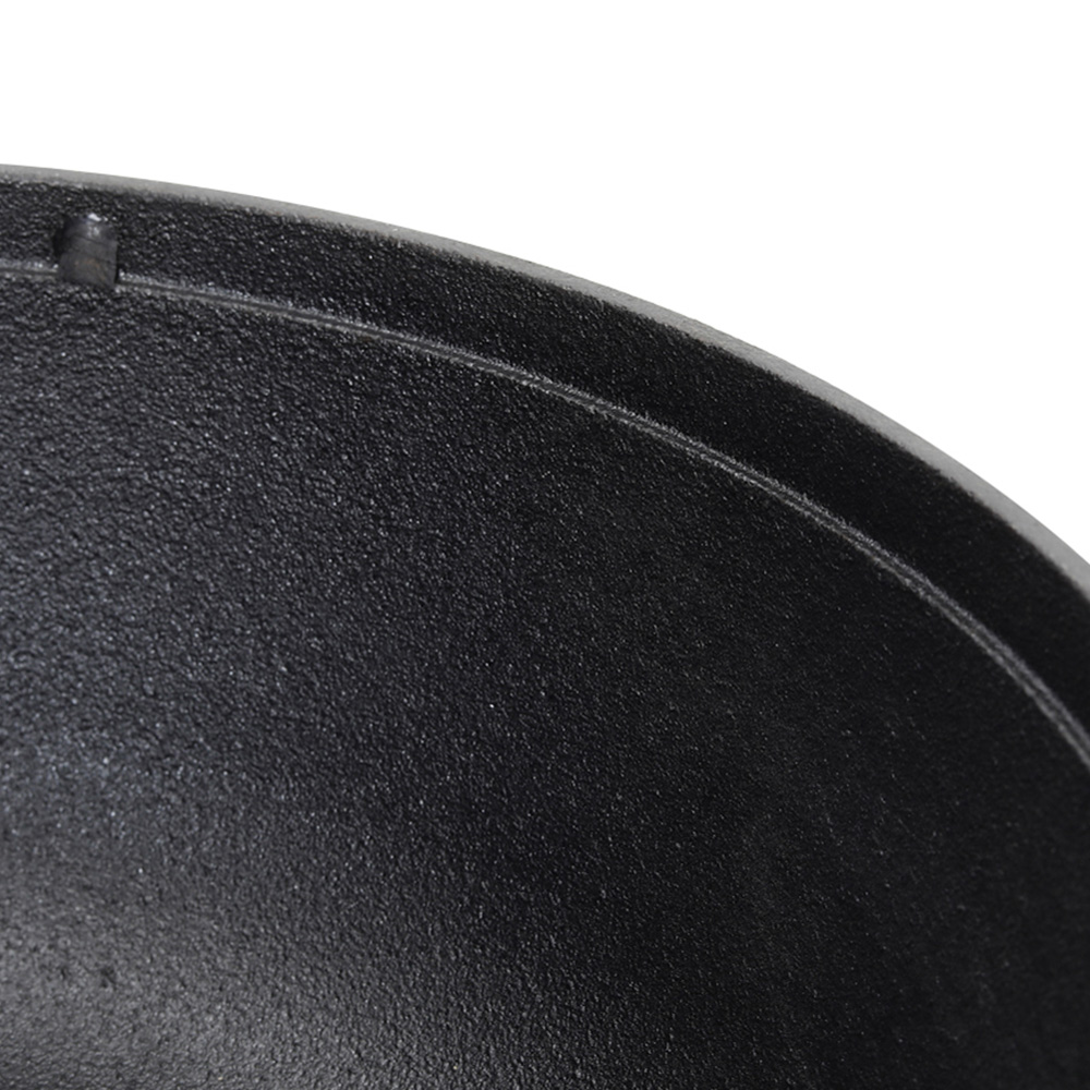 Living and Home Dia Cast Iron Campfire Cooking Pot with Wooden Lid 29cm Image 5