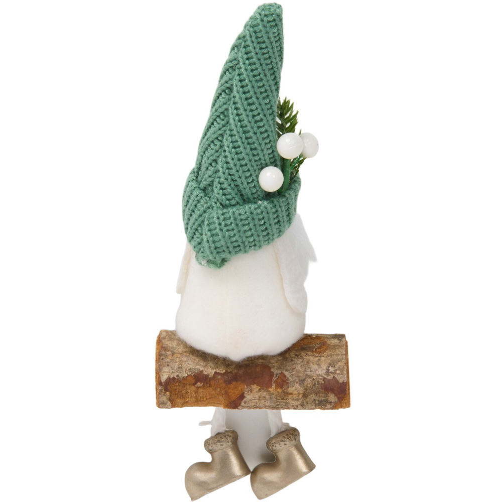 Scandi Gonk on a Log Decoration Image 3