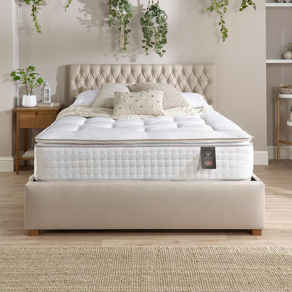 Aspire Super King Size Natural Pillow Top Pocket Mattress Image 3