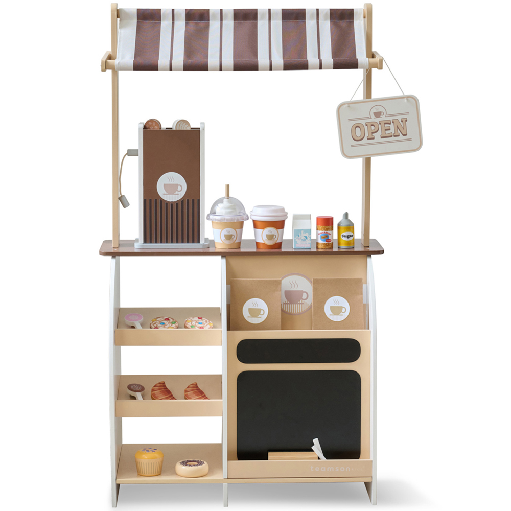 Teamson Kids Brown Espresso Treats Coffee Stand Image 4