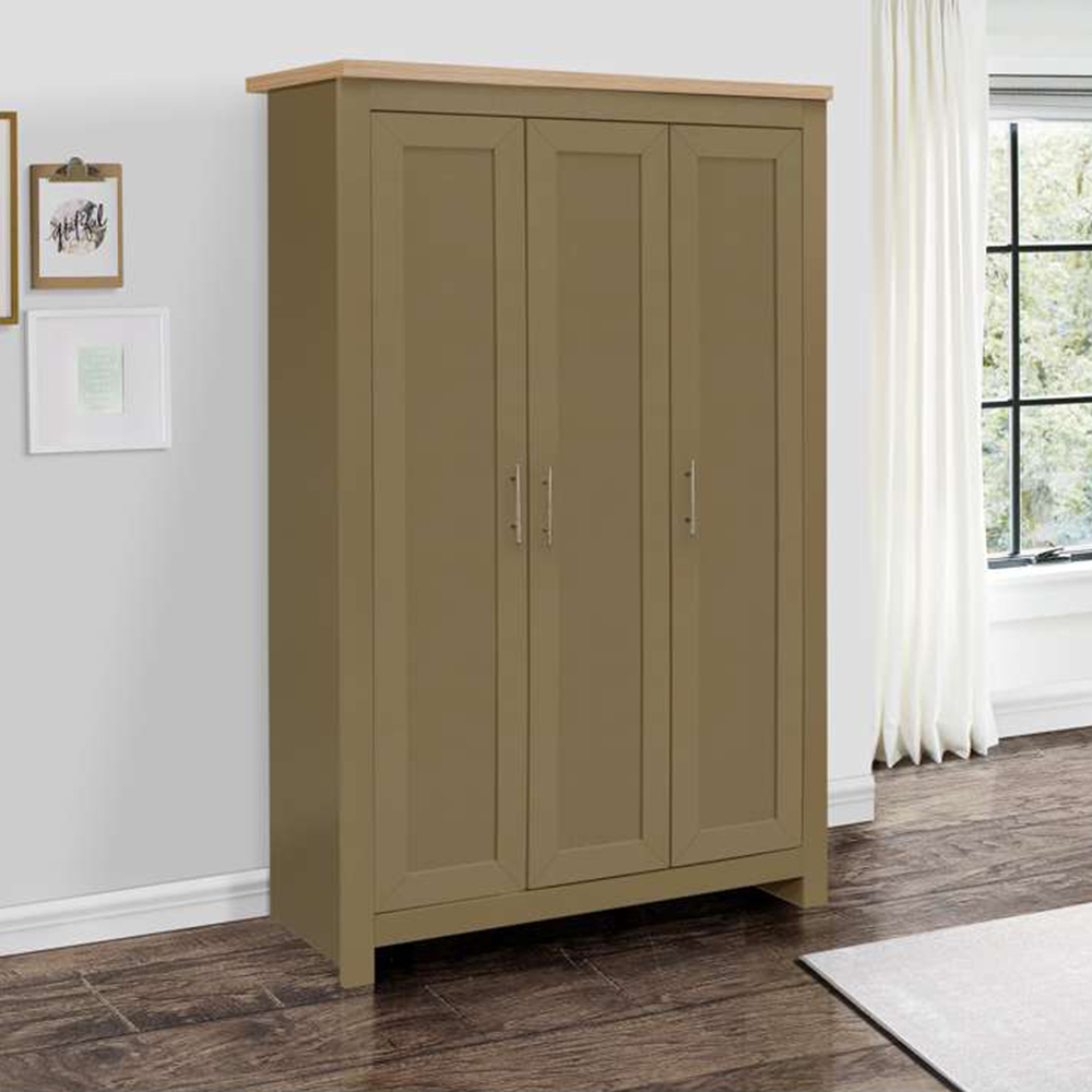 Birlea Highgate Oak 3 Door Wardrobe Image 4