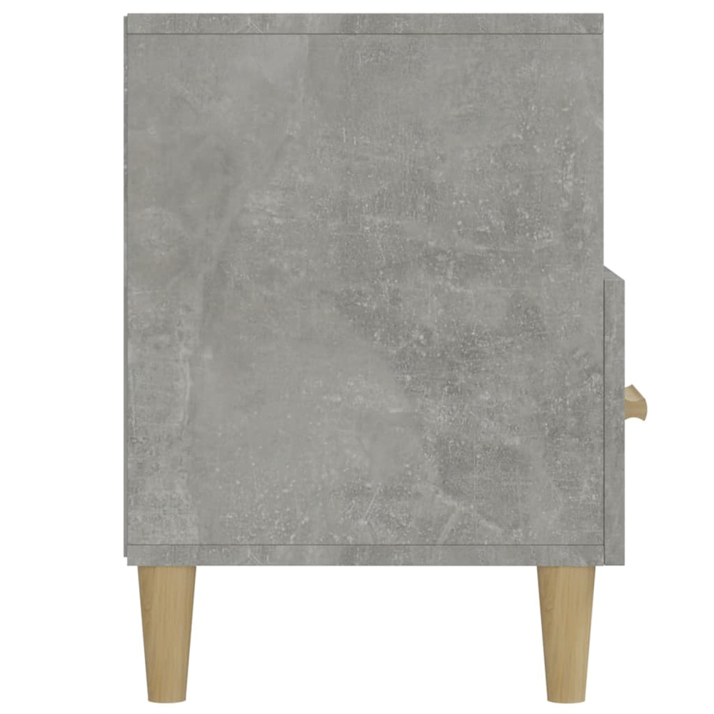 vidaXL 3 Drawer 3 Shelf Concrete Grey TV Cabinet Image 8