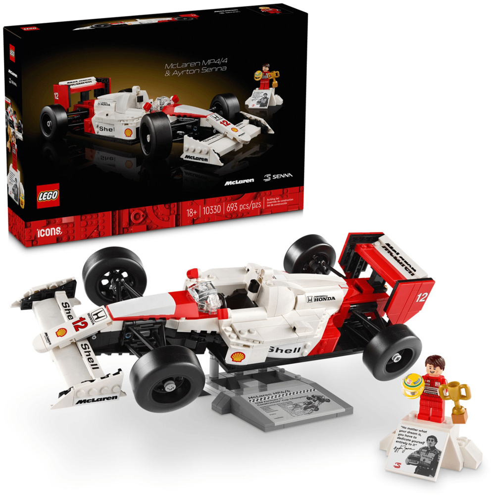 LEGO Icons 10330 McLaren MP4/4 and Ayrton Senna Building Set 693 Piece Image 6