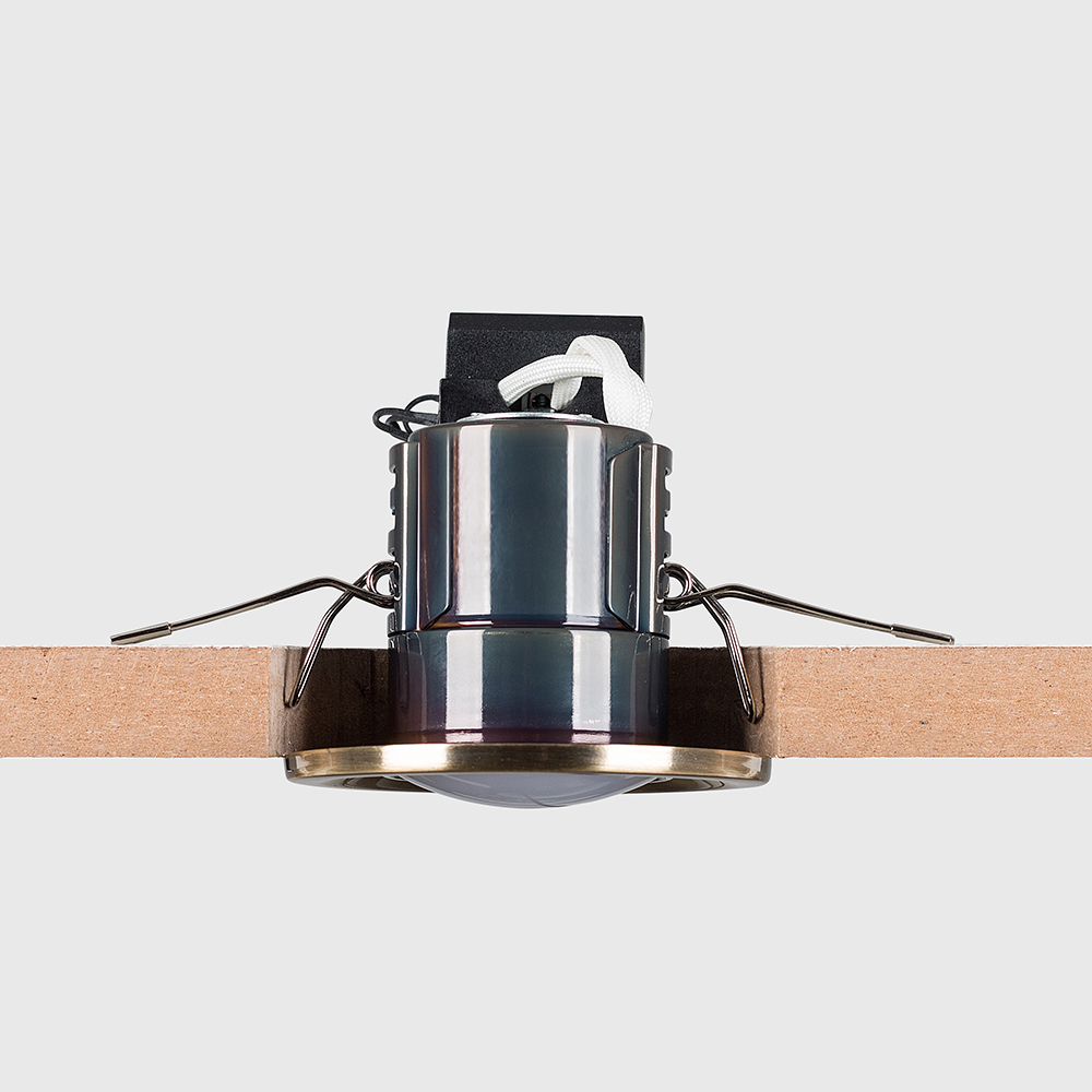 ValueLights Antique Brass Cool White LED Ceiling Downlight 6 Pack Image 3
