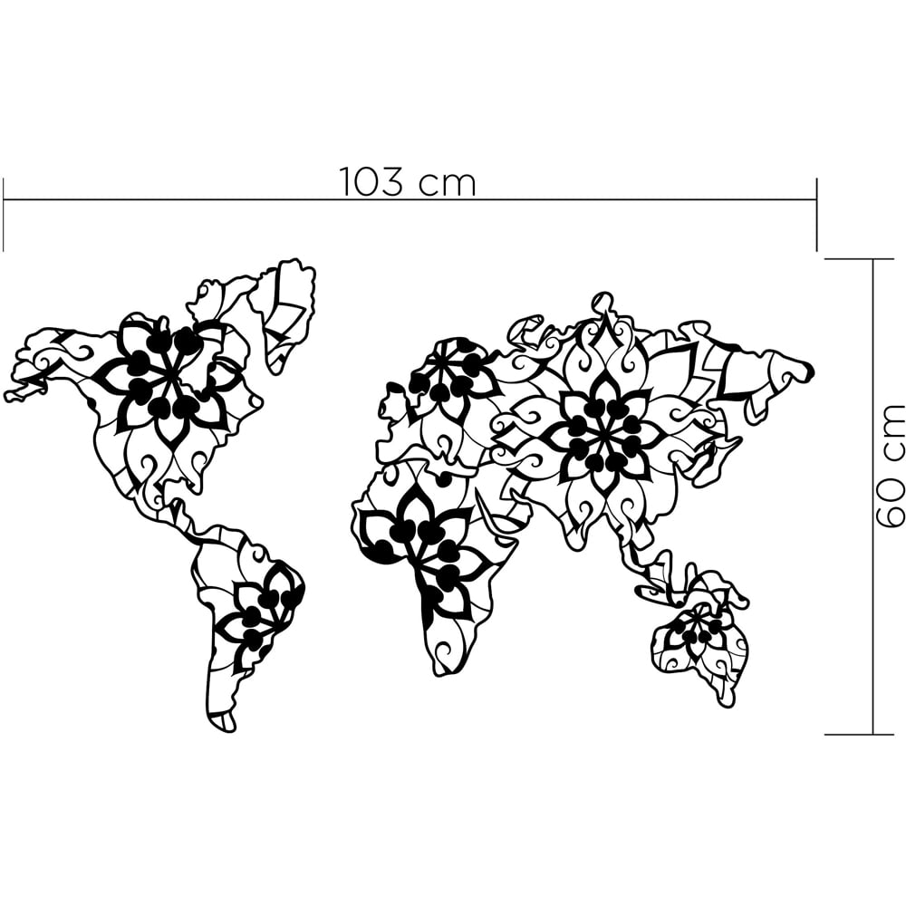 Decortie Black Minimalist Metal Modern Mandala Wall Art Image 4