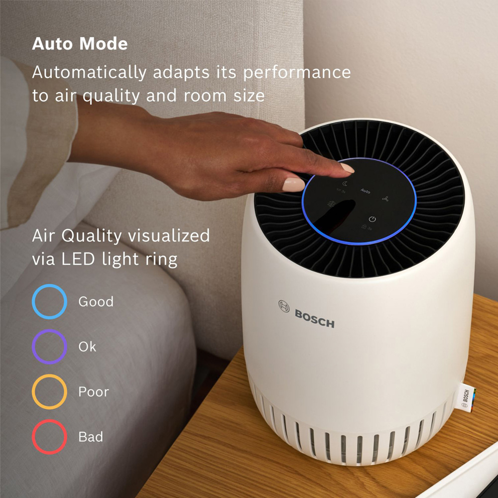 Bosch Air 1000 3-in-1 Black and White Compact Air Purifier Image 4