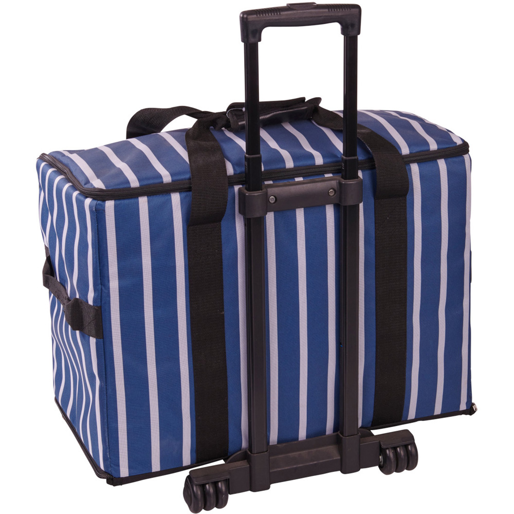 Sewing Online 006107-STRIPE-NVY Navy Stripe Sewing Machine Trolley Bag 60 x 42 x 30cm Image 3