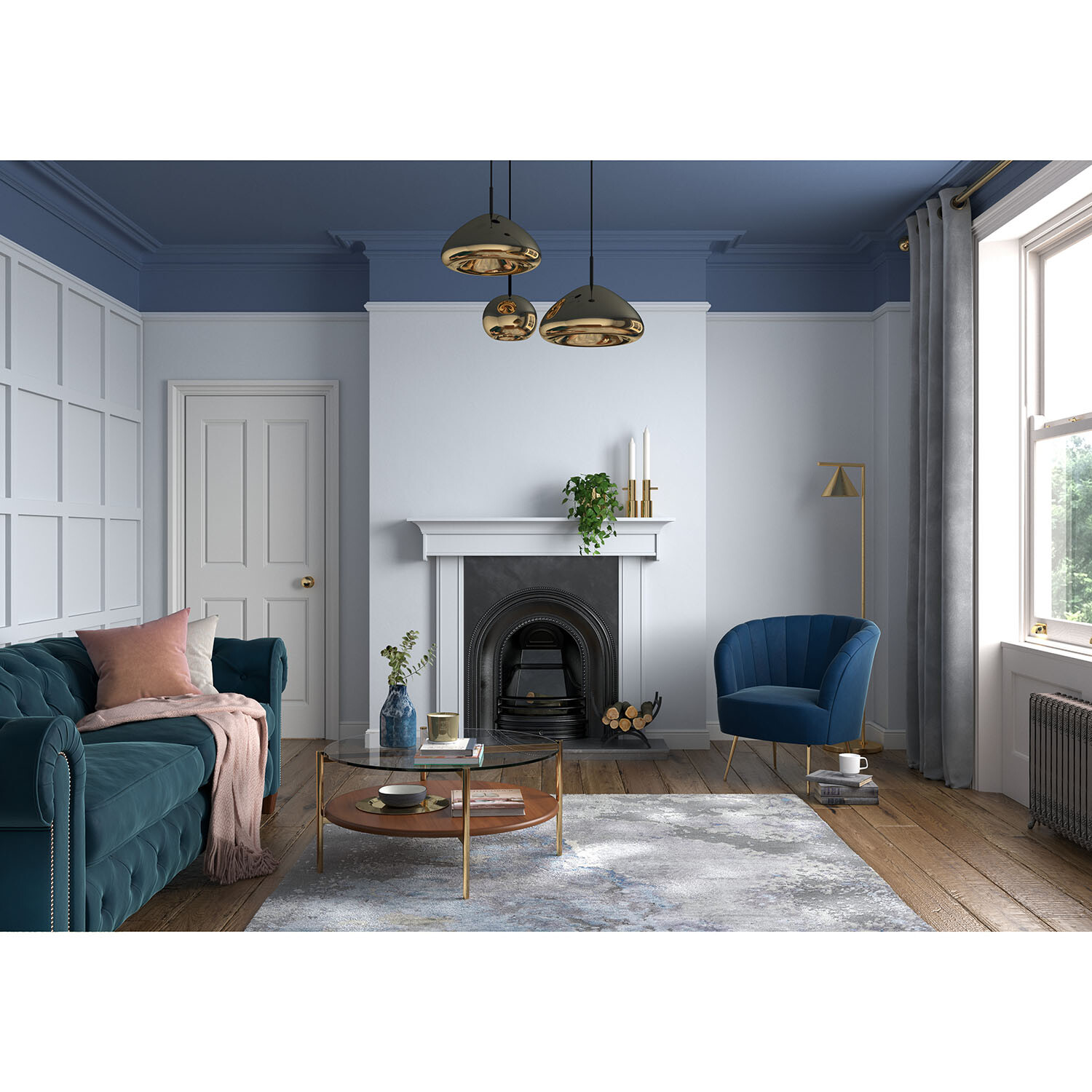 Dulux Heritage Walls and Ceilings Light French Grey Velvet Matt Emulsion Paint 2.5L Image 7